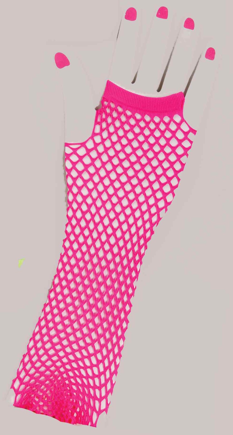 Fishnet Gloves: Pink - Candy's Costume Shop