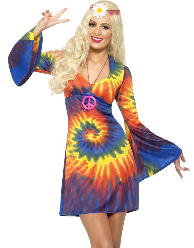 1960’s – 1970’s Tye Dye Dress - Candy's Costume Shop