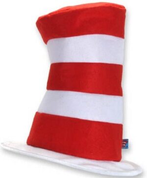 Red and White Cat In The Hat Hat