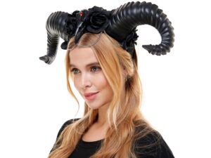 Horned Raven Headband