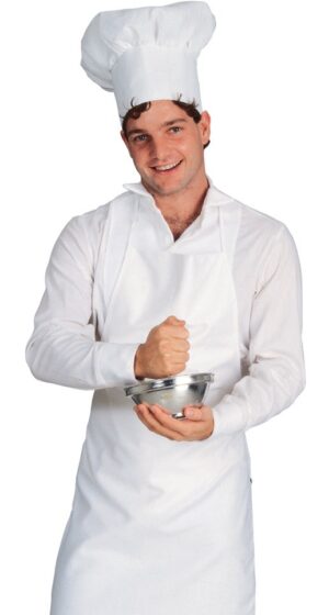 White Chef Apron