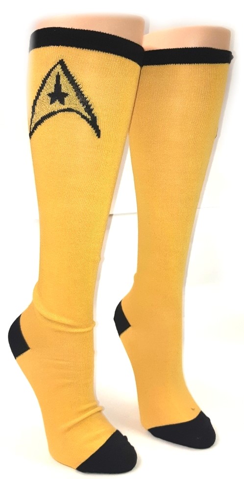 Star Trek Yellow Knee High Socks