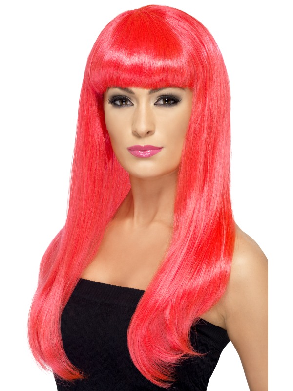 Babelicious Wig. Neon PInk Candy s Costume Shop