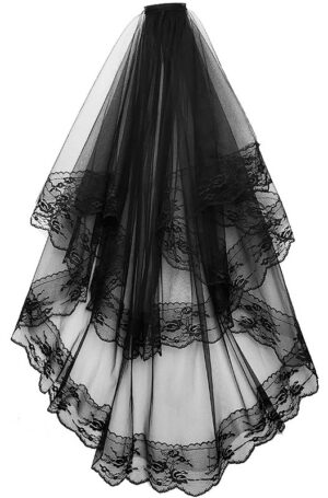 Black Bridal Veil
