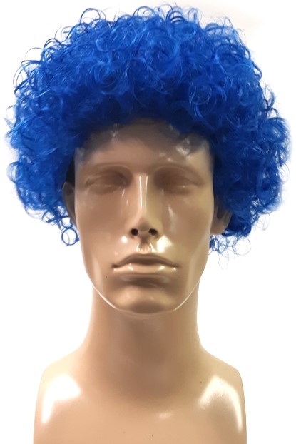 Shor Clown Afro Blue - Candy's Costume Shop