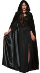 Black Hooded Cape Adult