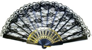 Lace Fan Black