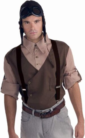 Steampunk Brown Suspenders