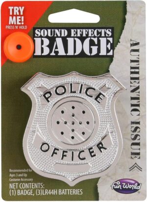 Police Badge with Sound Effects