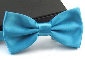 Satin Bow Tie Teal