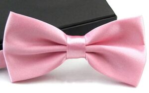 Satin Bow Tie Light Pink