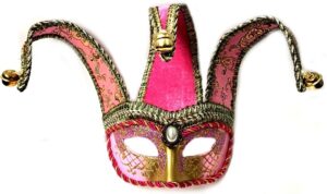 Jazzy Jester Mask Pink