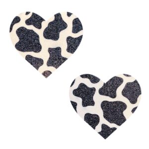 Glitter Moo Heart Nipple Pasties.
