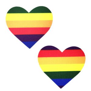 Glitter Pride Heart Nipple Pasties.