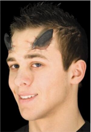 Prosthetic Black Demon Horns